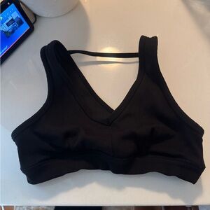 ALO Yoga Black V-Neck Sports Bra